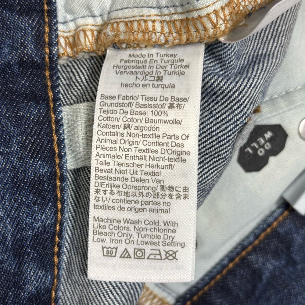 NEW Madewell The Longline Straight Leg Deep Wash McKinney Wash Jeans Size 25 - Picture 14 of 15
